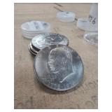 6 Bicentennial Eisenhower Dollars