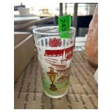 Vintage Kentucky Derby Glass With Schedule