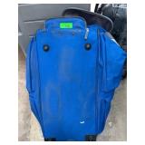 Blue Olympia Rolling Duffel Bag