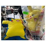Two Pikachu Plush Items