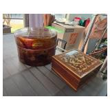 Two Decorative Boxes, Made in Burma and Italy