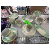 Porcelain Tea Set with Floral Motif