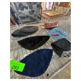 Six Yarmulke Caps with Various Designs
