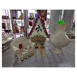 Lenox Ceramic Christmas Decorations and Vase