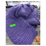 Handmade Purple Crochet Blanket
