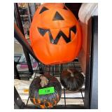 Decorative Pumpkins and Halloween Decor