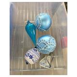 Blue and White Christmas Ornaments
