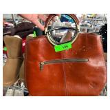 Leather Handbag With Embossed Design