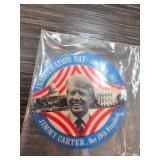 Jimmy Carter Inauguration Day Pin, 1977