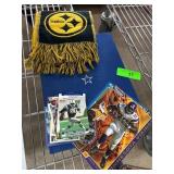 NFL Memorabilia Lot Including Cards and Book