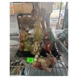 Hand-Painted Nativity Figurine Set