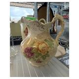 Buffalo Pottery Pitcher and W.S. George Teapot