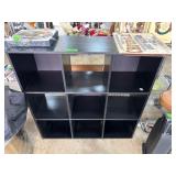 Black 9-Cube Storage Unit