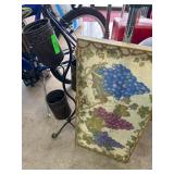 Decorative Wall Art and Metal Plant Holder