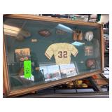 Framed Football History Memorabilia Display