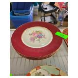 Baronet Porcelain Plates with Floral Design