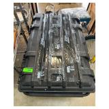 Large Black Plastic Storage Bin With Lid Rolls