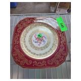 Czechoslovakian Porcelain Plates with Gold Trim