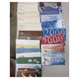 1975-2001 U.S. Mint Uncirculated Coin Sets Lot