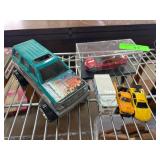 Five Various Toy Vehicles