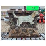 Vintage Pipe Stand with Dog Motif