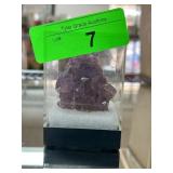 Amethyst Cluster from Brazil in Display Case