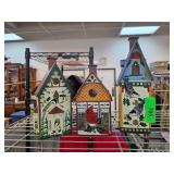 Lenox Winter Greetings Metal Birdhouses Set