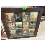 Rustic Collage of Farm-Themed Artwork