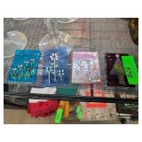 Four Decorative Glass Panels