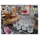 Crystal Vase and Glass Collection