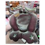 Plush Frog-Shaped Fabric Decorative Item