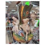 Antique Ceramic Figurine with Goat and Children