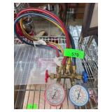 HVAC Manifold Gauge Set with Hoses