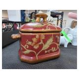 Red and Gold Decorative Lidded Box