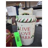 Lenox Holiday Pet Dog Treat Jar