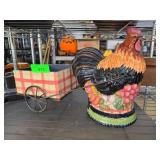 T.R.A.C. Rooster Figurine with Wagon