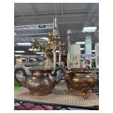 Silver-Tone and Brass Decorative Items