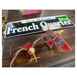 Decorative Bejeweled Bird Figurines