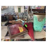 Decorative Collectibles and Framed Display Case
