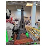 Metal Eiffel Tower Figurine on Decorative Base