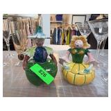 Horchow Italian Ceramic Lidded Dishes