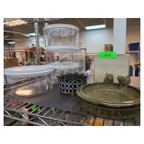 Ceramic Dish with Bird Design and Storage Containe