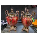 Ornate Decorative Lidded Urns