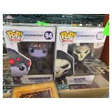 Overwatch Funko Pop Widowmaker and Reaper Figures