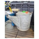 Galvanized Metal Watering Can With Handle