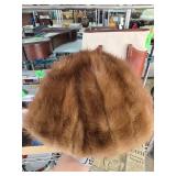 Betmar Mink Fur Hat with Labeled Lining