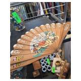 Philippines Souvenir Fan and 1936 Calendar Scroll