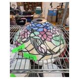 Floral Stained Glass Style Lamp Shade