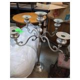 Metal Five-Arm Candelabra