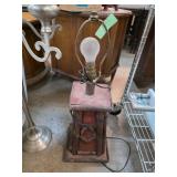 Rustic Table Lamp With Bulb Fitting